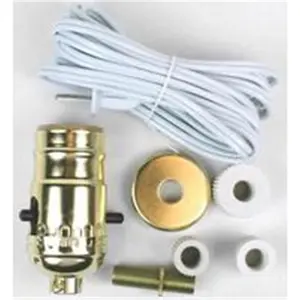 212 MAIN Push-Thru Specialty Hardware Kit, Model 60131, with Push-Thru Socket, Brass Finish, for Sailing, Water Sports