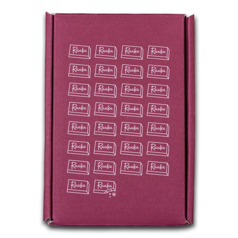 Raaka Chocolate - Mini Doses Box of 30 Dark Chocolate Bars