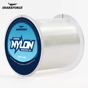 PowerMax Fishing Line 7-40LB Clear Nylon Monofilament, Strong Power Shock Absorber 500M/546YDS, Invisible line
