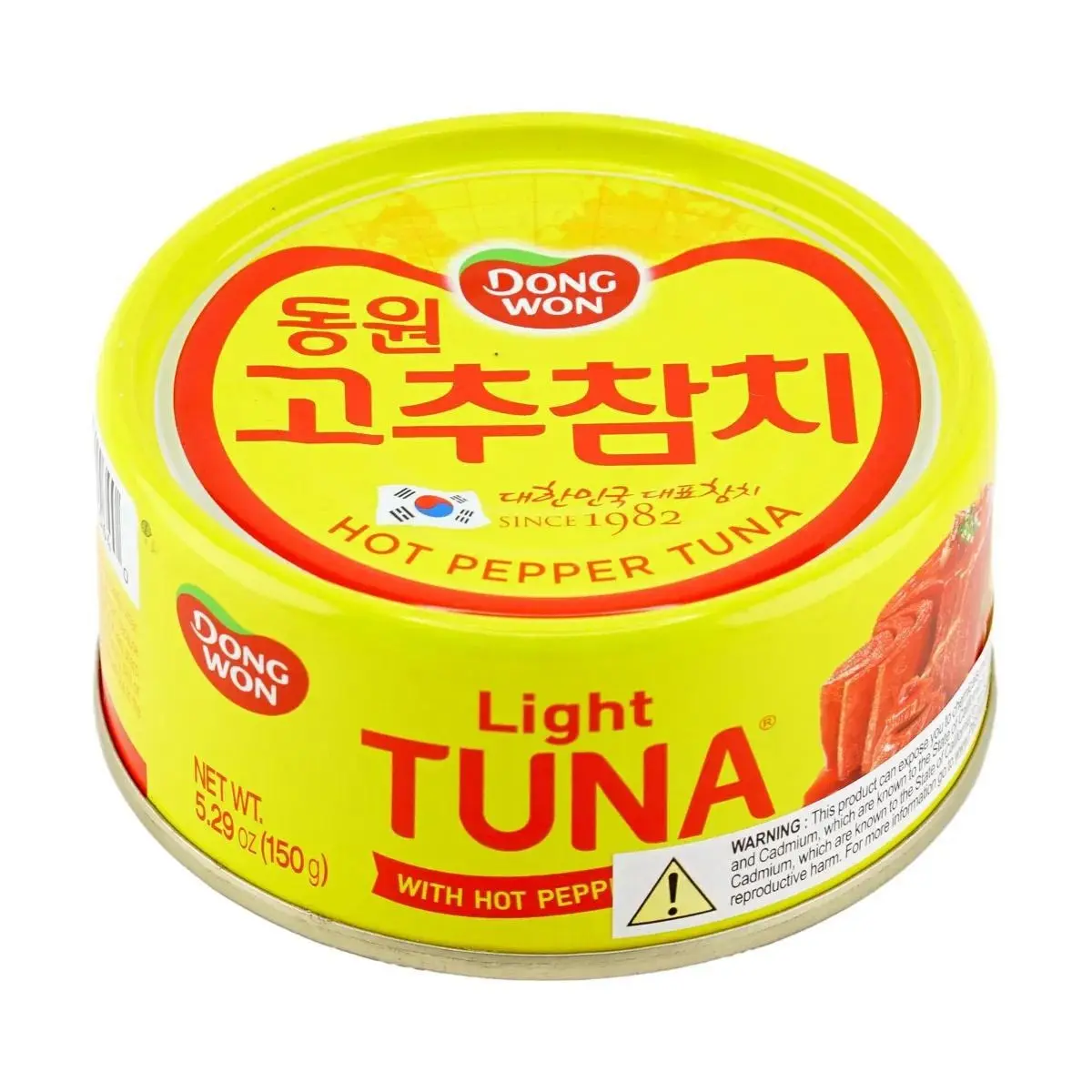 DONGWON Korean Spicy Tuna Can 150g - Ready-to-Eat, Premium Fish for Salads, Sandwiches, and Meals