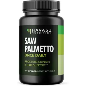 Saw Palmetto for Men Prostate Health Supplement to Promote Urinary Tract Function - 500mg Per Serving - 100 Count - DHT Blocker Hair Vitamin - Vegan, Non-GMO Capsules, Over 3 Month Supply
