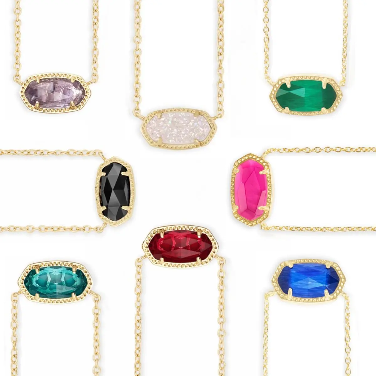 Kendra Scott Elisa Pendant Necklace for Women, Fashion Jewelry, 14k Gold-Plated