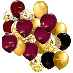 Graduation Decorations Maroon Gold 2025/Burgundy Graduation Party Decorations Burgundy Black Gold Balloons Fsu/Class Of 2025/Wizard Party/Birthday