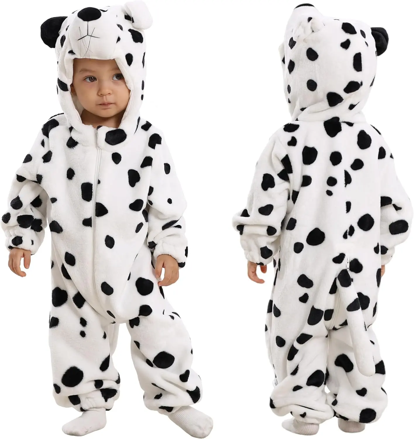 TONWHAR Unisex-Baby Animal Costume for Halloween & Playwear - Cartoon Hooded Romper Jumpsuit for Infants & Toddlers
