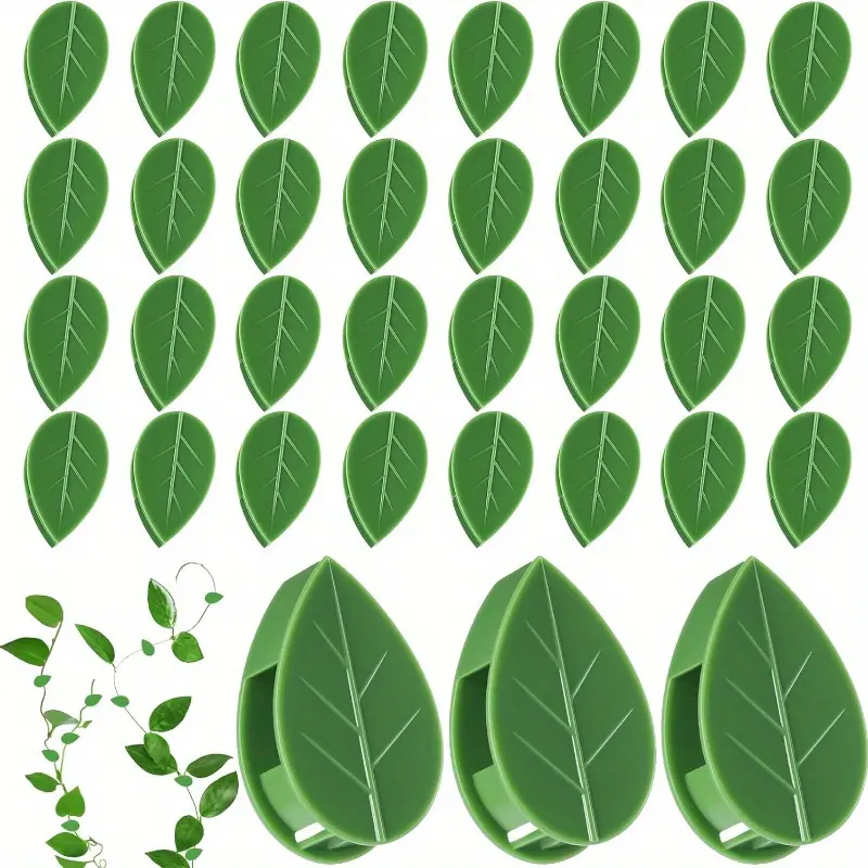60 Pcs Plant Wall Clips, Plant Climbing Wall Fixture Clips, Wall Vines Fixing Clips with 72 Adhesive Stickers, Wall Plant Holder, Self-Adhesive Plant Fixer for Vine Support and Indoor Outdoor Decoration, Garden Supplies