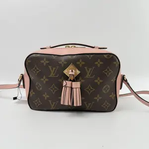Pre-owned Louis Vuitton canvas Crossbody Bags lv monogram saintonge pink