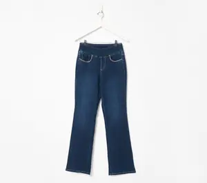 Belle by Kim Gravel Tall TripleLuxe Denim Topstitch Boot Cut Jean