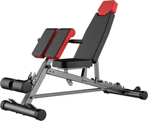 Finer Form Multi-Functional FID Weight Bench - Versatile All-In-One Body Workout Station with Hyper Back Extension, Roman Chair, Adjustable Ab Bench, Incline/Decline, and Flat Bench Options for Comprehensive Fitness Training