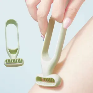 1pc Painless Portable Manual Hair Removal Tool, for Women Body / Armpits / Legs / Facial Beauty Grooming, Compact Lightweight Hair Trimmer, Green, Body Care
