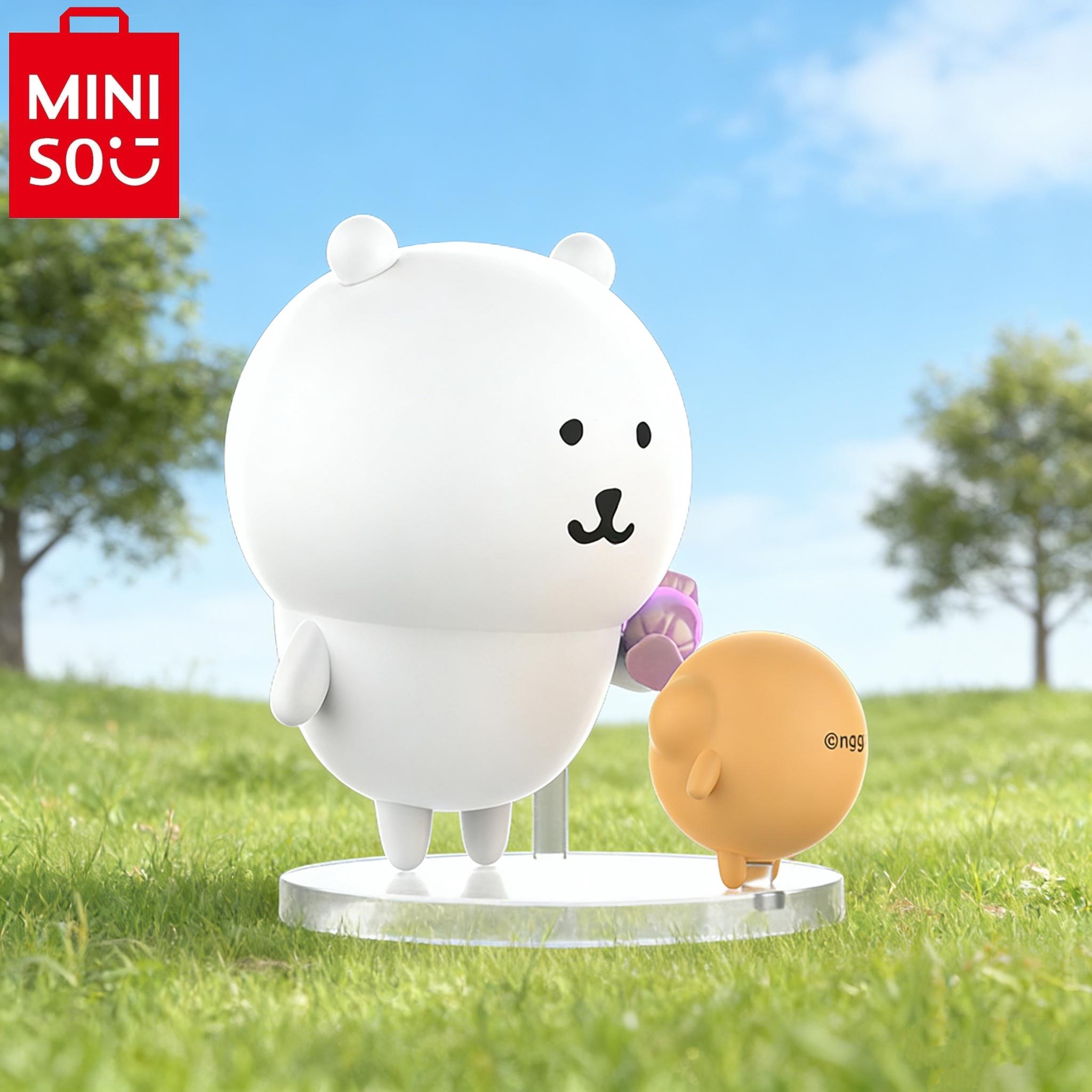 MINISO Joke Bear & Mole Potato Cake Mystery Blind Box, Adorable Collectible Figurine Toy, Surprise Gift for Birthday & Holiday