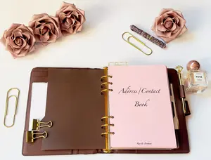 Address & Contact List Planner Inserts, Stationery for Organization Needs