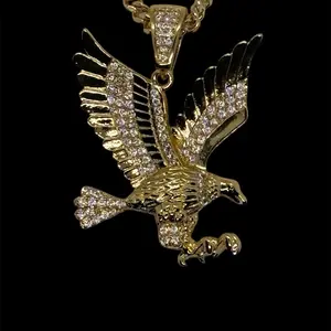 14k Gold Plated Eagle Necklace - Eagle Necklace - Eagle Chain - Cadena Águila Oro Laminado