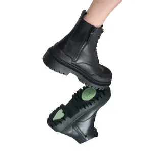 GOON 군 Black Leather Boot Footwear