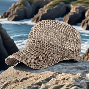 Unisex Summer Outdoor Sun Protection Cap with Breathable Mesh Fabric, Ideal for Hiking and Fishing, Hiking Hats, Fisherman Hats