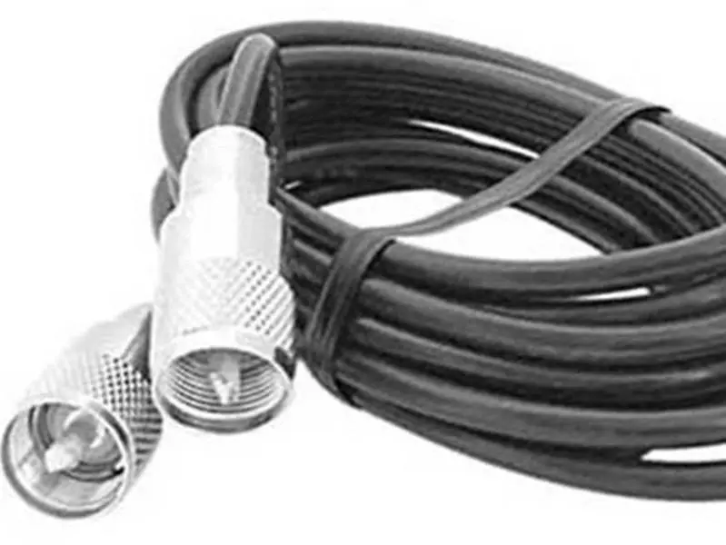 CB Coaxial Cable 9ft, (2.75 MTS), Uhf Pl259 Male To Male connector, low loss