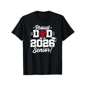 t shirt for men Class of 2026 Senior Cheerleader & Cheer Dad T-Shirt - Graduation Squad Apparel, Loose Fit Comfortable Solid Color Casual Shirt for Cheerleading Events, Prom, Dances - 2026 Graduate Gift