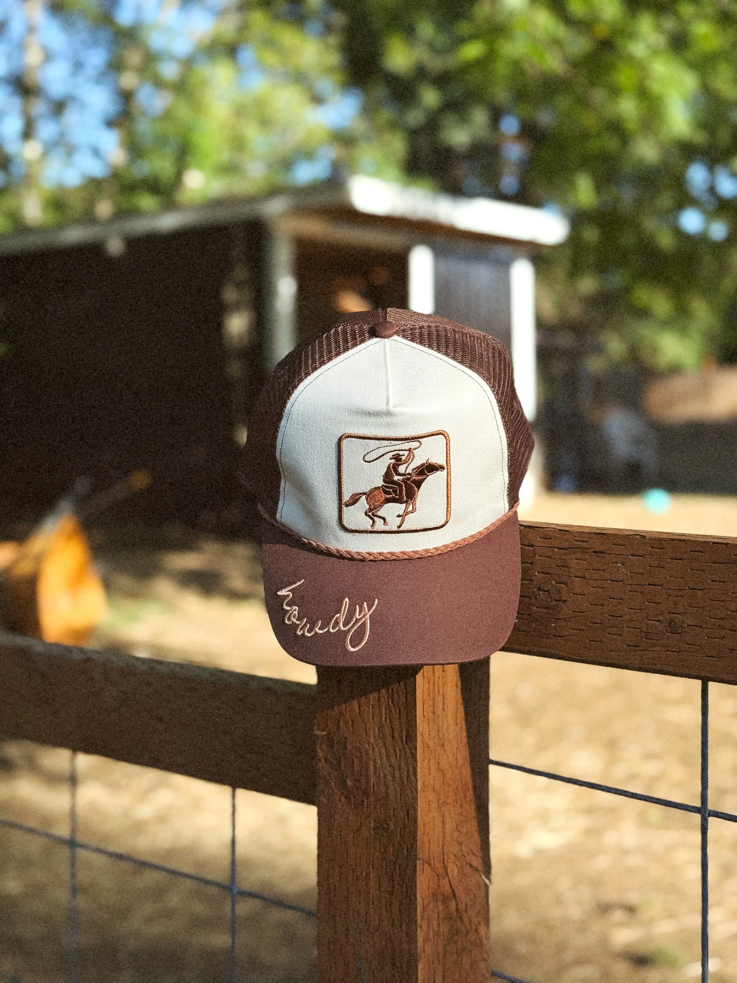 Howdy Cowboy Two Tone Trucker Hat Adjustable Snapback Cap