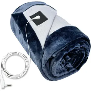 Grounding Blanket for for Bed Sleeping , ,Imrpoving Sleep. Grounded Throw Kit, Conductive  Fiber Blanket. Grounding Cord Included 80 x 55 Inch Throw