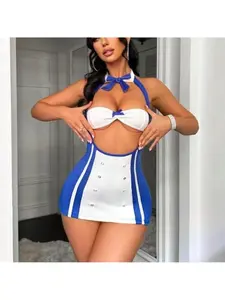 Halloween New Cosplay Navy Style Nurse Costume Sexy Lingerie Set