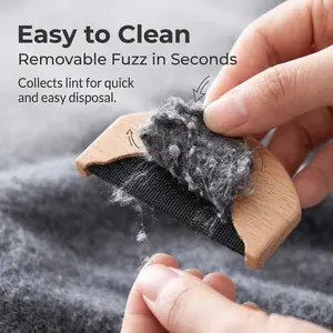 Wool and Cashmere Comb, Manual Portable Knitwear Brush, Pilling Remover, Wooden Pilling Remover, Wool Fabric Remover, Clothing Brush Tool
