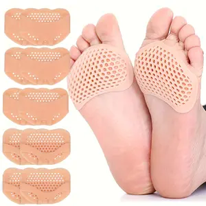 Silicone Gel Toe Pads for High Heels - Anti-Blister Metatarsal Support, Breathable Soft Foot Cushions with Ergonomic Design for Womens Fashion Footwear, Heel Pads for Shoes, Flexible Comfort Insert