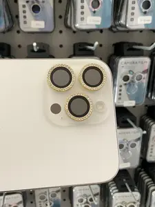 Gold camera phone lens protector