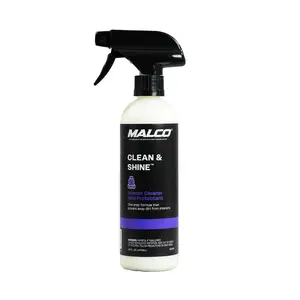 Malco Clean & Shine Interior Cleaner and Protectant for Leather Vinyl & Plastic - Easy Use Quick Drying & Stunning Finish - Body Shop Safe & VOC Compliant