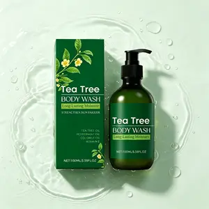 Tea Tree Body Wash 100ml – Long-Lasting Moisture & Skin Barrier Support – Gentle Daily Cleanser with Natural Oils