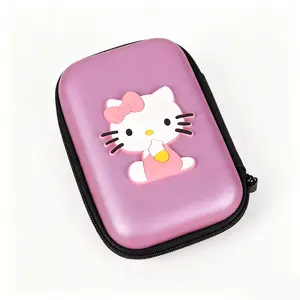 Sanrio Hello Kitty Charger and Cable Organizer 11.5cm x 7.5cm Compact Decorative Storage Box for Fans and Home Office Use - Ornaments