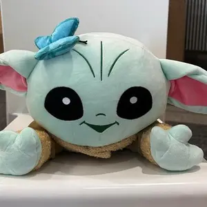 MINISO Star Wars Grogu Lying Pose Plush Doll – Soft Baby Yoda Stuffed Animal, Perfect Gift for Star Wars Fans, Cuddly Collectible Toy for Kids, Adults & Mandalorian Lovers!
