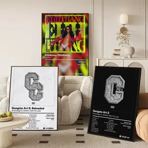 Singer G-GloRilla Album Cover Painting Calligraphy Canvas Wall Art｜Gallery-Grade Waterproof Poster｜Fade-Resistant & Scratch-Proof｜Perfect Gift & Home Decor｜Living Room, Bedroom, Home Decoration｜Multiple Size