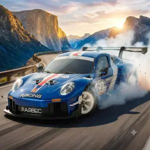 XKS 1:28 Mini Drift RC Car (4WD Version) — Built-in Gyroscope & LED Lights, Top Speed up to 30 km/h, Equipped with Independent Four-Wheel Suspension & Digital Servo Motor | Realistic Replicas