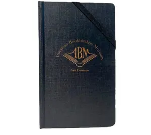 ABM branded notebook with elastic strap