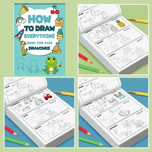 How to Draw for Kids, 32-Page Step-By-Step Drawing Book, Practice Pages, Learn to Draw, Fun Art Activity Workbook, Toddler & Beginner