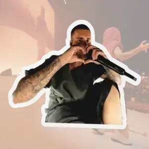 (Set of 2,3,5 pcs) Heart Sign Coachella Sticker, Music Fan Sticker, Laptop or Water Bottle Decal