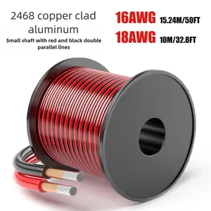 16-18awg 2 Core PVC Cca Wire, Low Voltage Flexible Extension Cord, for LED Bulbs, Automotive, Marine, Cb Radio, Audio System