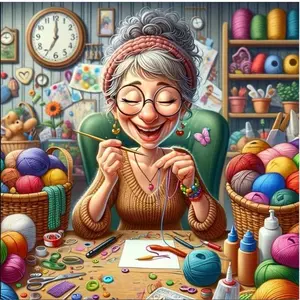 Happy Grandma Pattern DIY Diamond Arts Colorful Painting Kit without Frame, DIY 5D Diamond Arts Colorful Painting Kit, Wall Art Decor for Home, Diamond Painting Kits