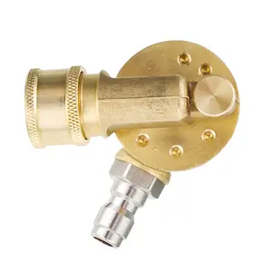【fathersdaygift】M MINGLE Pressure Washer Gutter Cleaner Attachment with 240° Rotating Head, Pivoting Coupler, 1/4 Inch Quick Connect, 4500 PSI Capacity