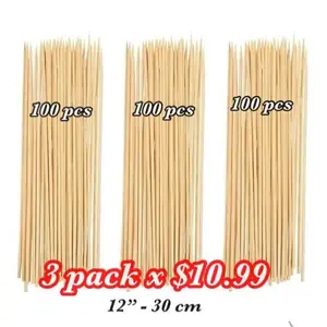 Palitos de Brocheta 300 pcs 12”