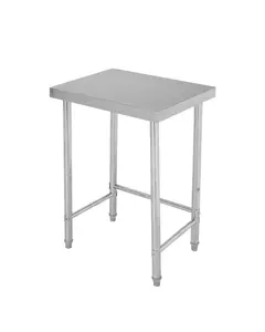 Garvee stainless steel work table, 45.7 x 61 cm, stainless steel, kitchen, food preparation, commercial, work table, silver-colored