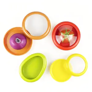 Transparent Tpu Freshness Sealer Box, Durable Refrigerator Storage Container, Keeps Food Fresh & Odor-Free, for Cut Fruits & Veggies