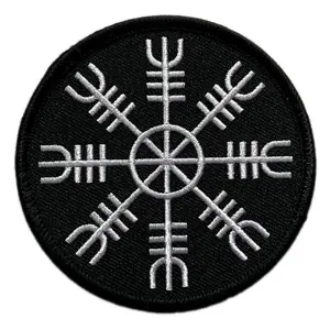 Helm of awe Viking Rune Patch [3.0 X 3.0 inch -Hook Fastener-VR7]
