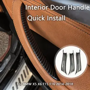Interior Door Handle Quick Install, LHD RHD Armrest Panel Replacement for BMW X5 X6 F15 F16 2014-2018, Car Accessories