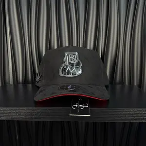 Backpack boyz SnapBack hat-black/red suede