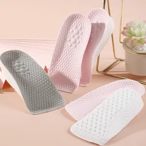 Comfortable PU 4D Height Increase Insoles, Wear-Resistant Heel Lift Pads with Self-Adhesive Design, Available in 1.5cm/2.5cm/3.5cm, Perfect for Daily Walking, Sports & Casual Footwear