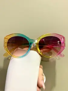 Vintage Cat Eye Frame Glasses, Retro Fashionable Glasses for Women & Men, Fashion Accessories for Everyday Use and Outdoor Activities