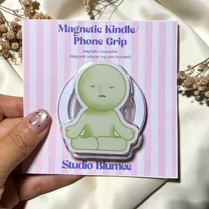 Kawaii Miffy Smiski Designer Magnetic Phone Grip Kindle Stand Handmade