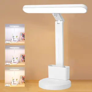 Led Desk Lamp Dimmable Desk Light Reading Lamp 3 Lighting Modes, Eye Protection Accessories, Study Desk Lamp Equipped USB Charger Suitable For Home Office