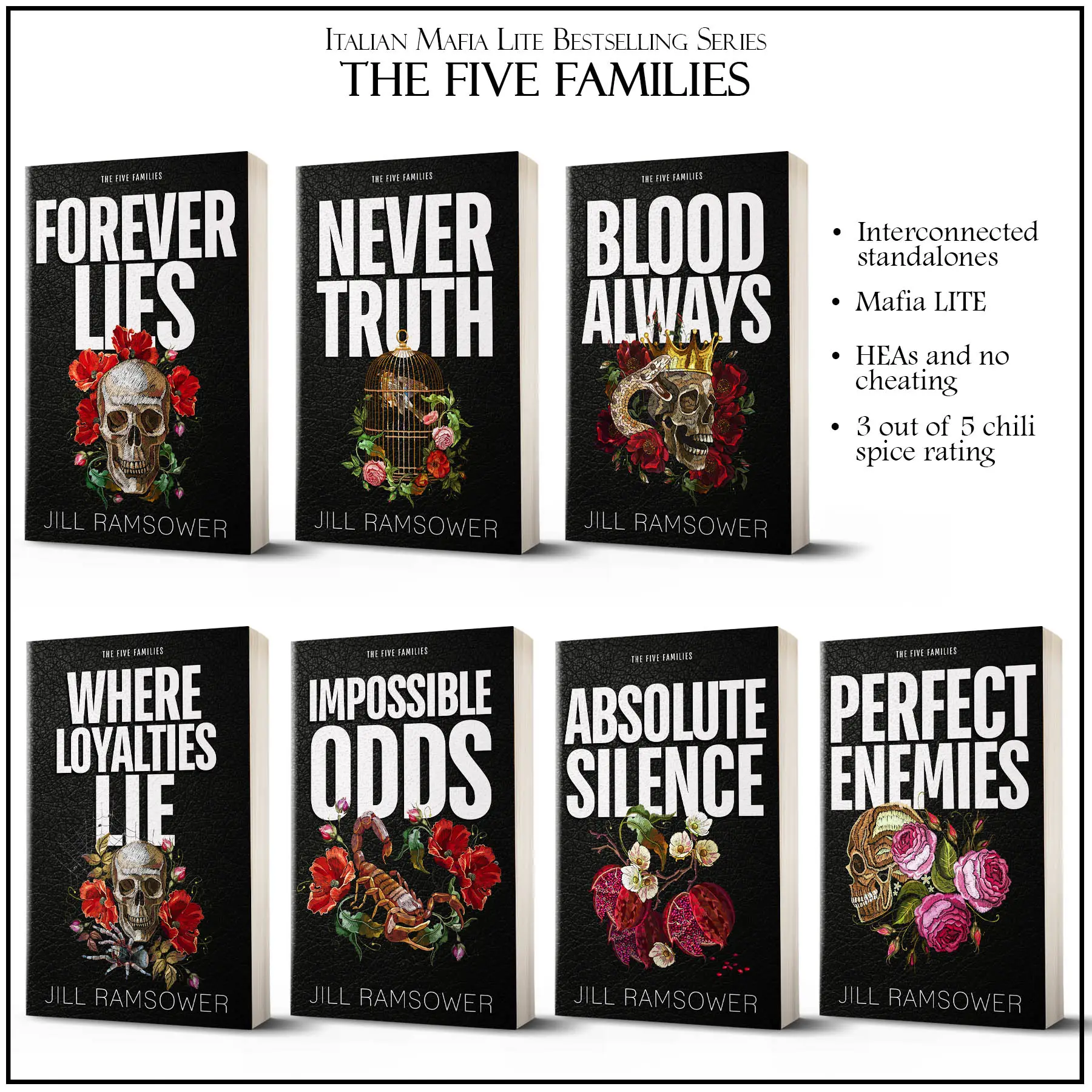 Five Families Paperback Set (Discreet Covers)(7 Books)-1st Book Signed