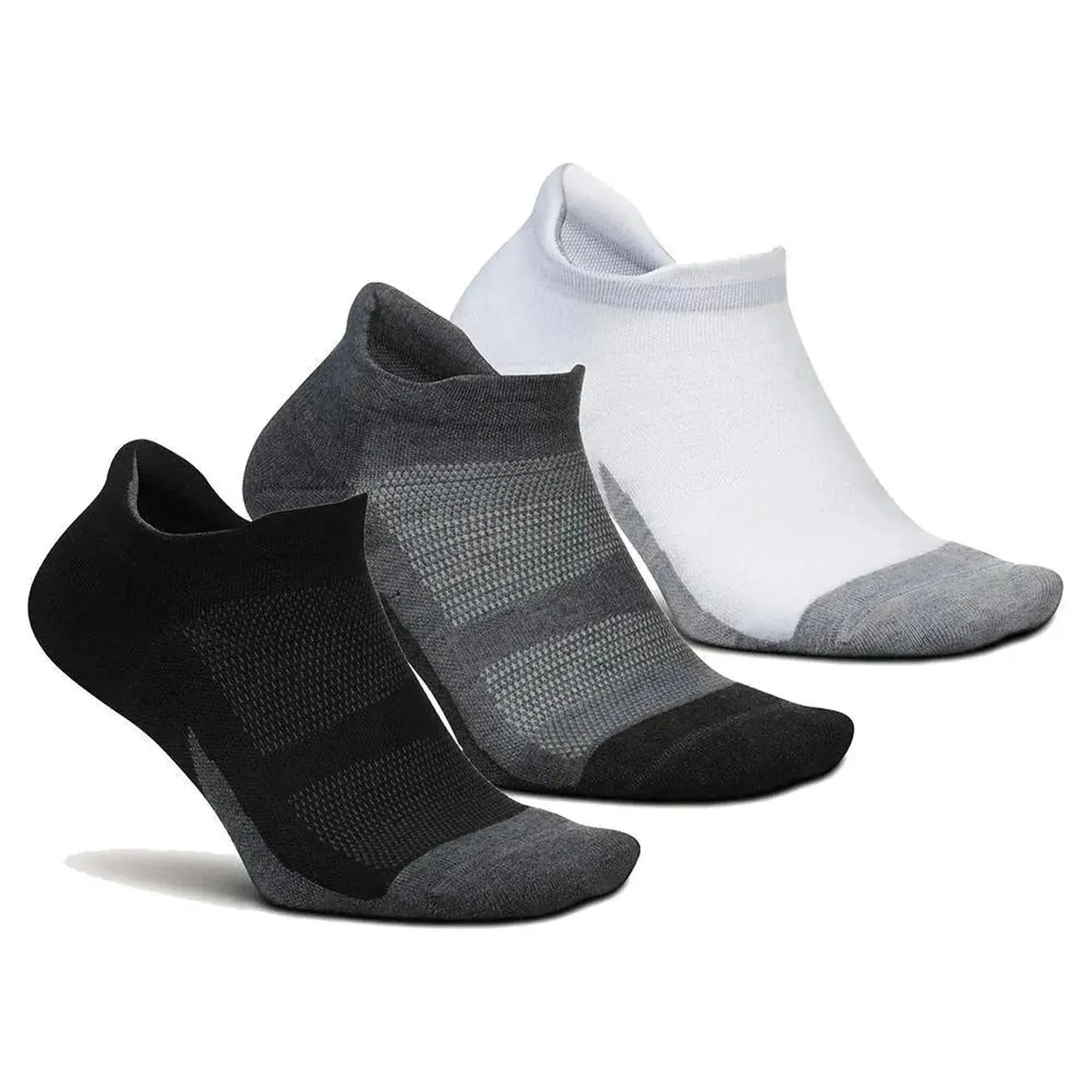 Women's Elite Max Cushion Ankleless No Show Tab Socks - Nylon Polyester Mix Fabric, Blistersafe, Anatomical Snug Fit, Spandex Flex for Everyday Use